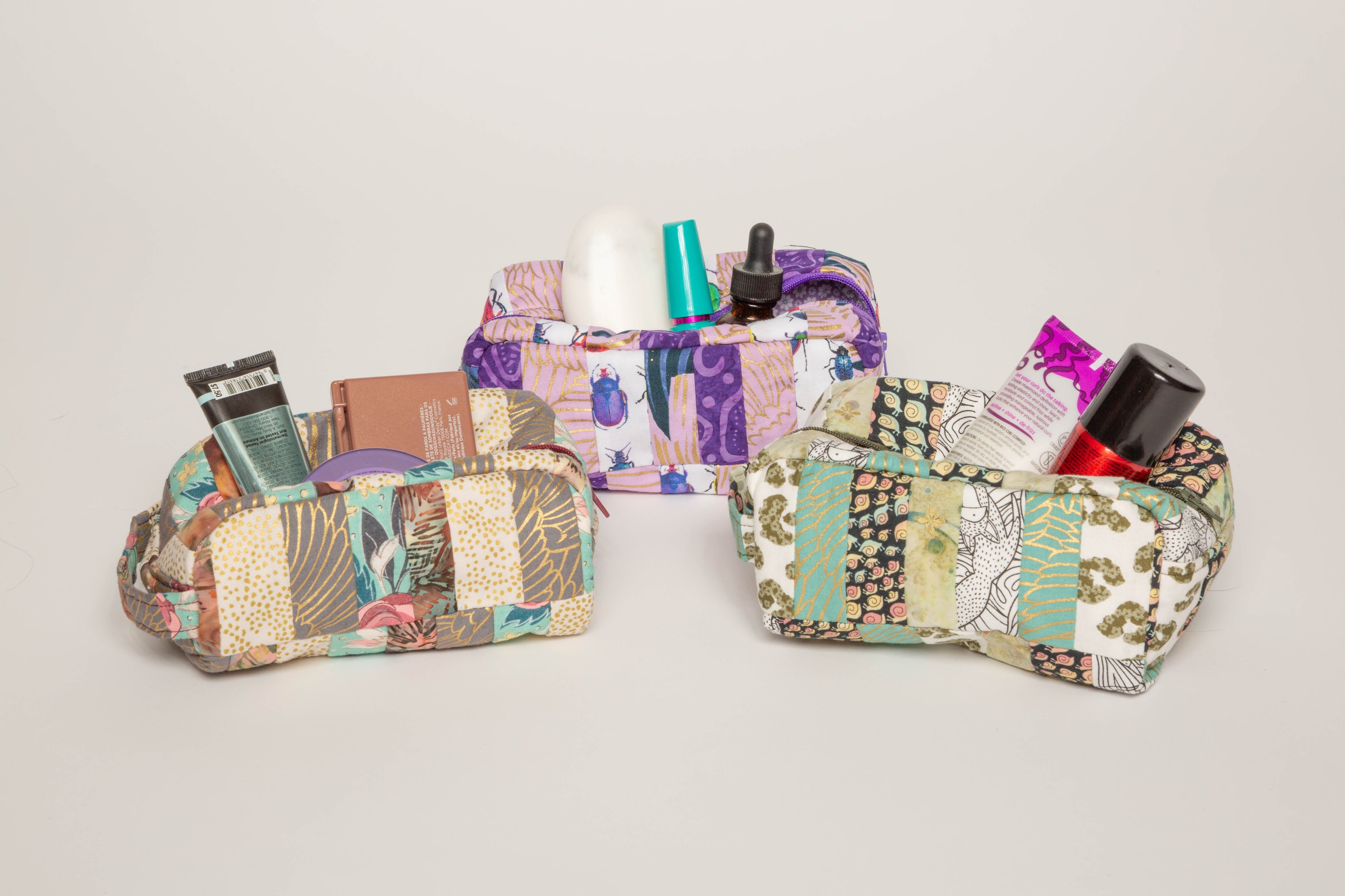 Toiletry Crescent Zip Bags