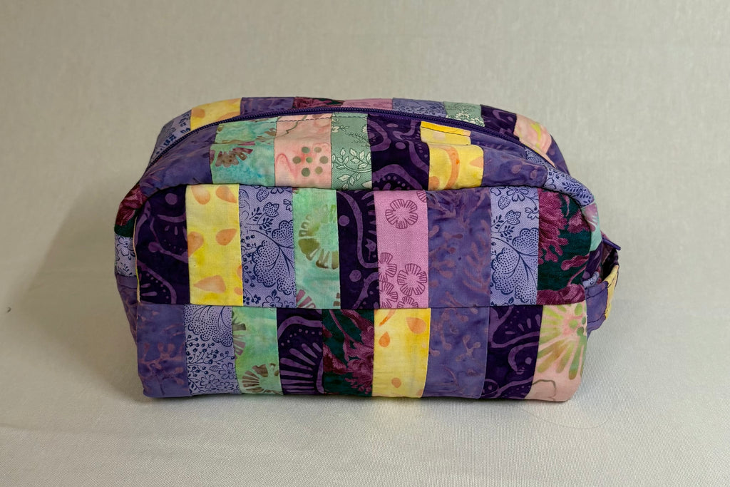Purple Mosaic Medium Makeup Bag
