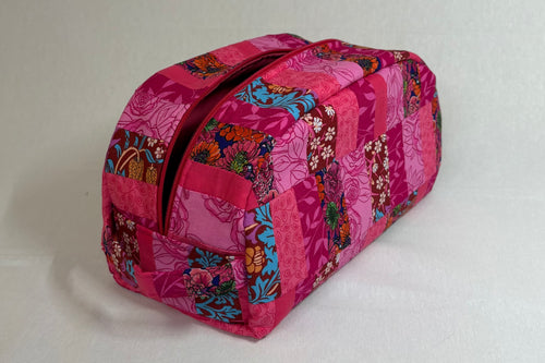 Bold Carnation Large Makeup Bag