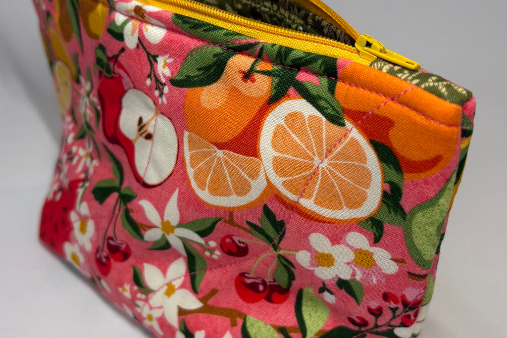 Fruity Quilted Pouch