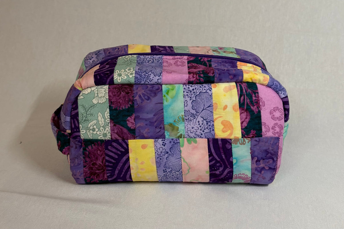 Purple Mosaic Medium Makeup Bag
