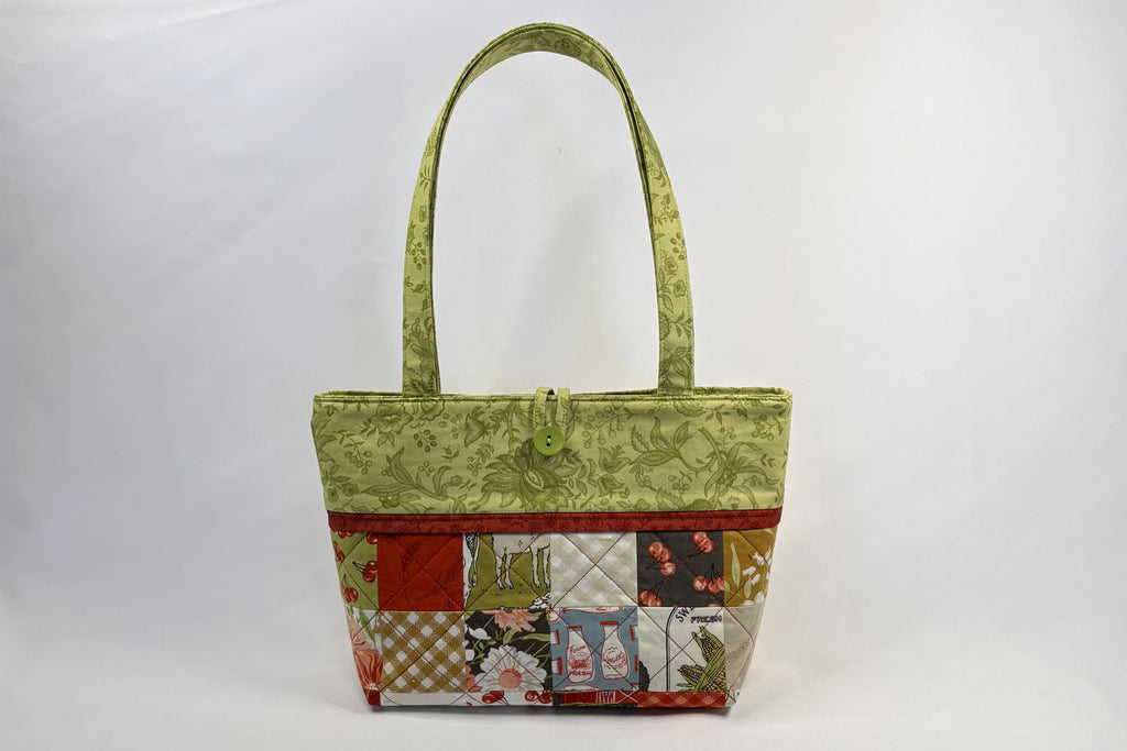 Cherry Farm Quilted Charm Purse