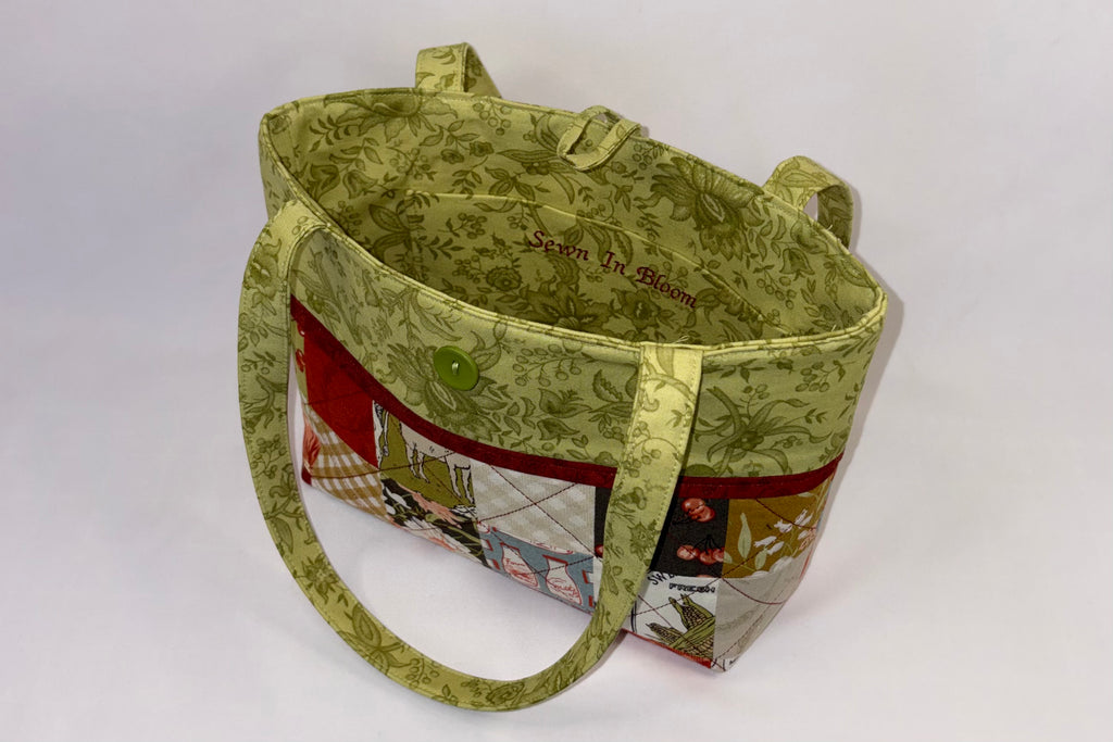 Cherry Farm Quilted Charm Purse