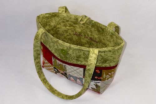 Cherry Farm Quilted Charm Purse