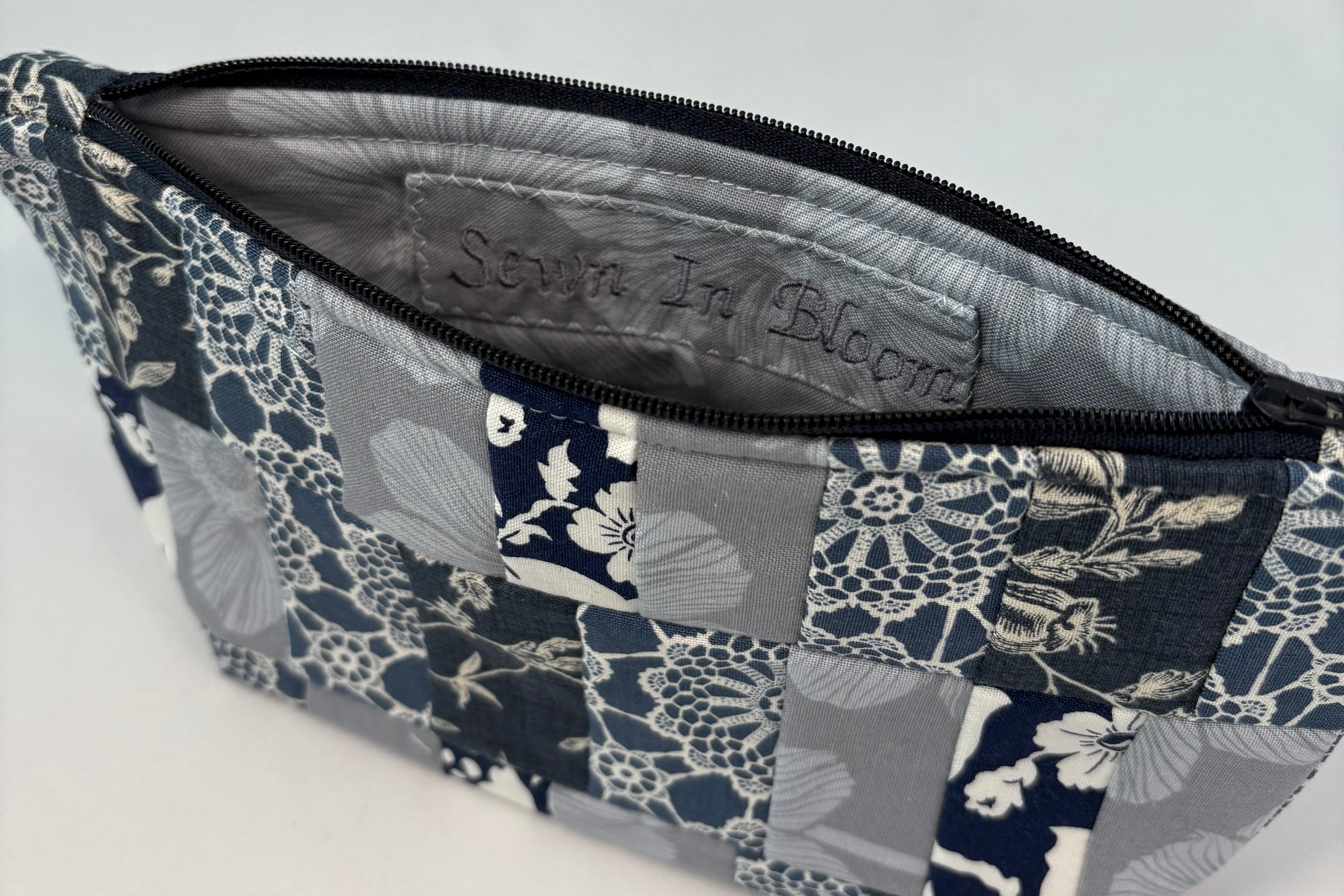 Navy Floral Wallet