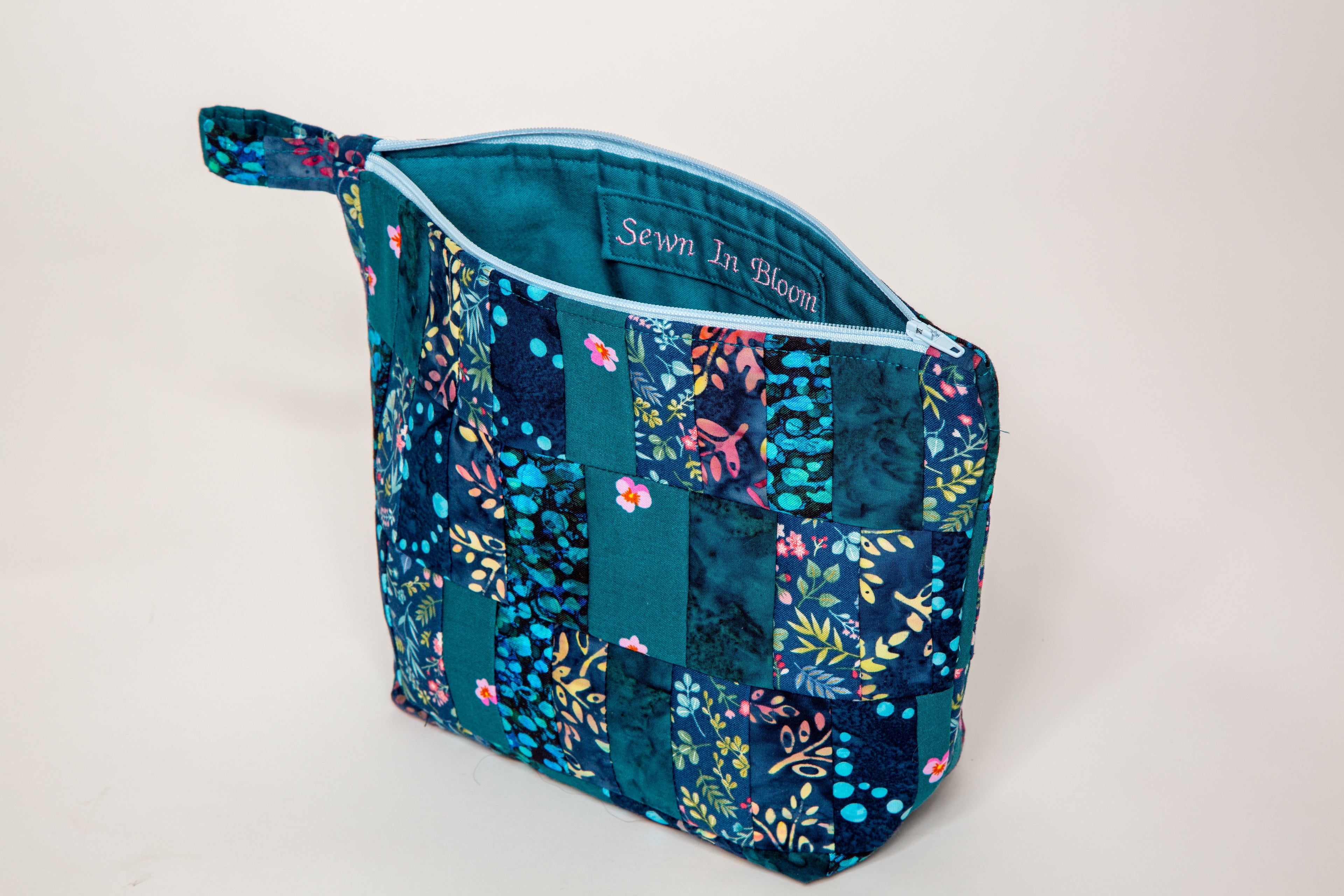 Navy Floral Large Basics Bag