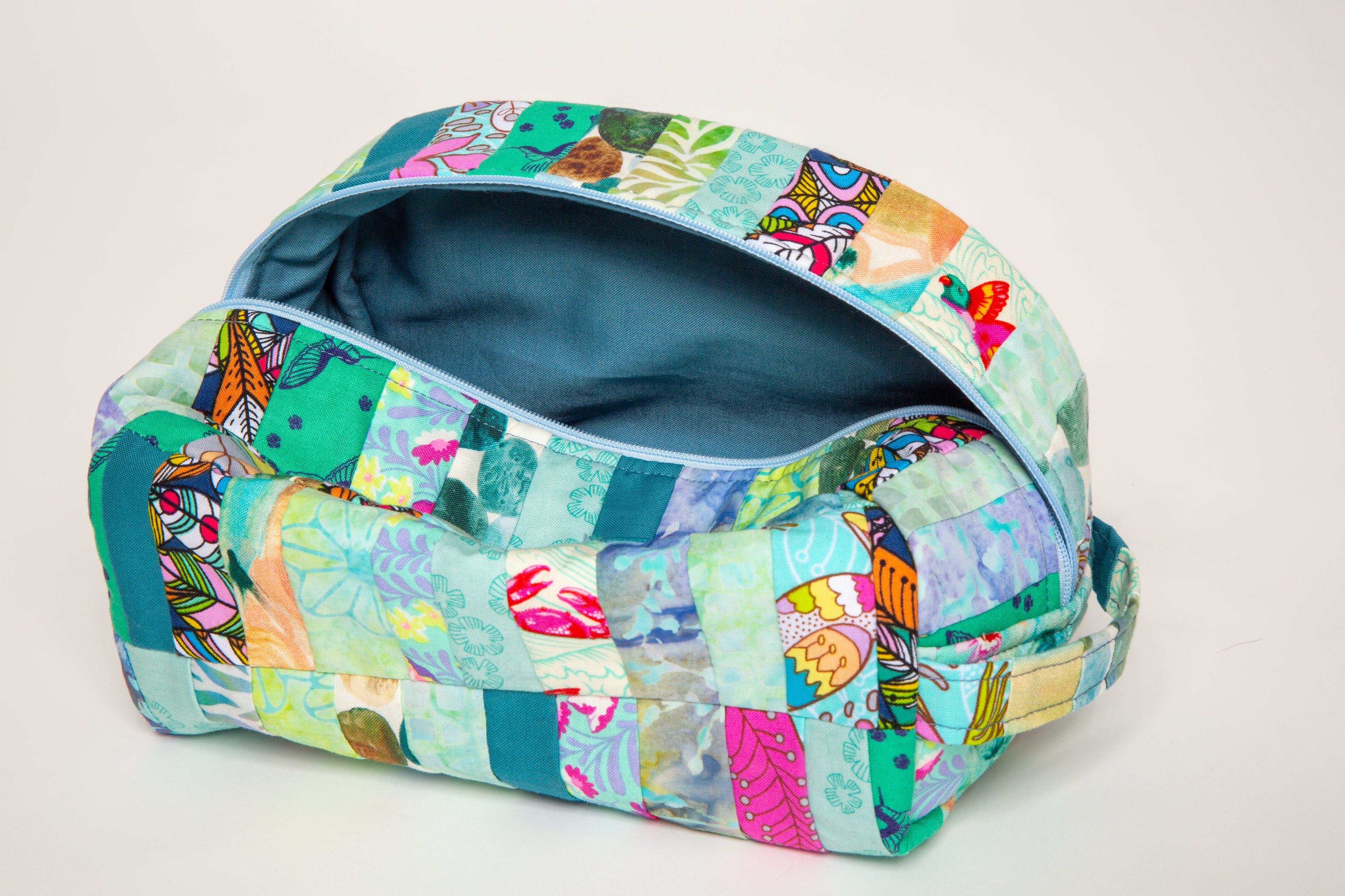 Drowning In Blues Large Makeup Bag